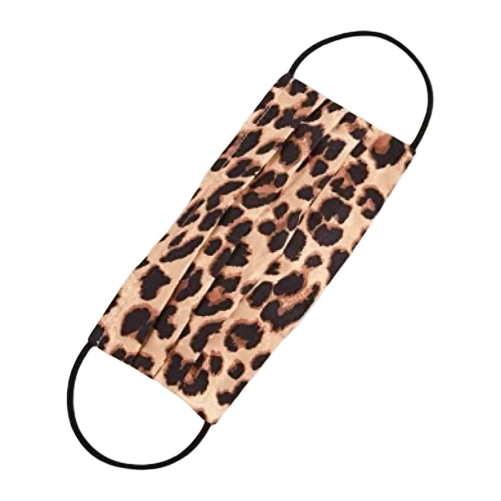 Set of 2 NWT VERONICA BEARD Reusable Cotton Leopard Print Face Masks Coverings - Picture 5 of 10